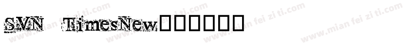 SVN TimesNew字体转换